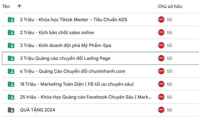 7 KHOÁ HỌC QUẢNG CÁO CHU MINH HẠNH