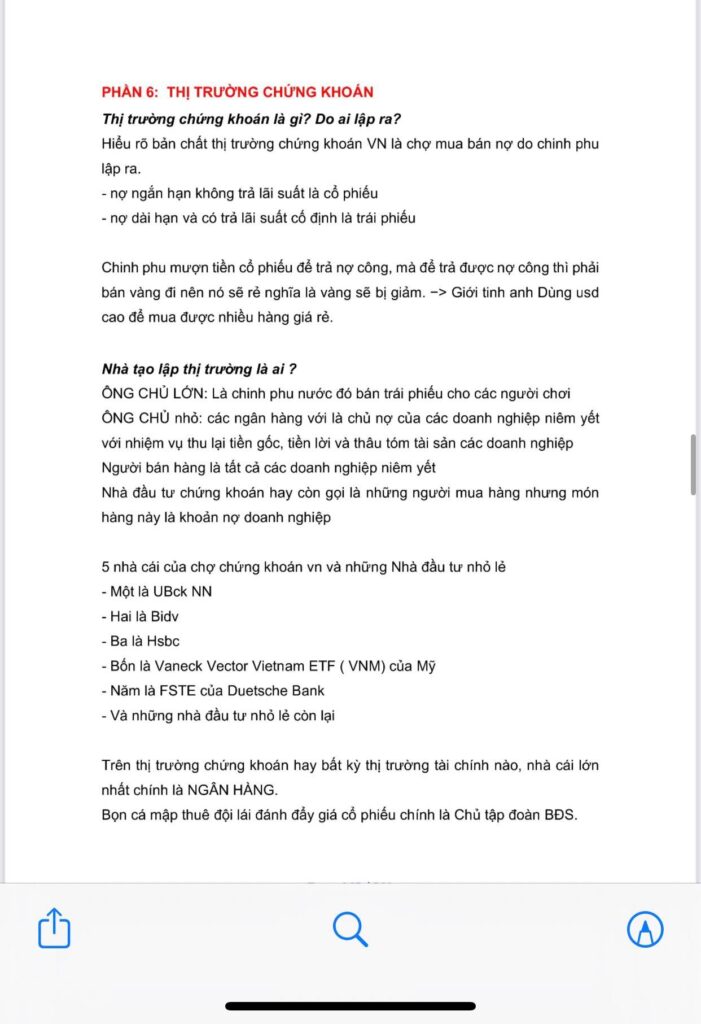 Đọc thử một số nội dung của khoá học - Ebook Ẩn Chứa Huyền Cơ – Bản Chất Tài Chính Kinh Tế Đầu Tư