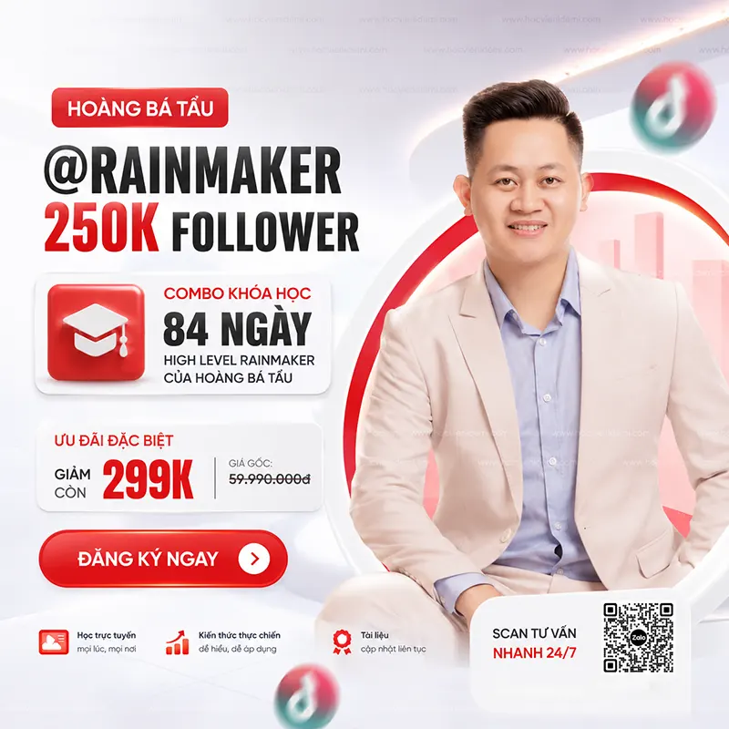 Khoá Học 84 Ngày High Level Rainmaker Của Hoàng Bá Tầu