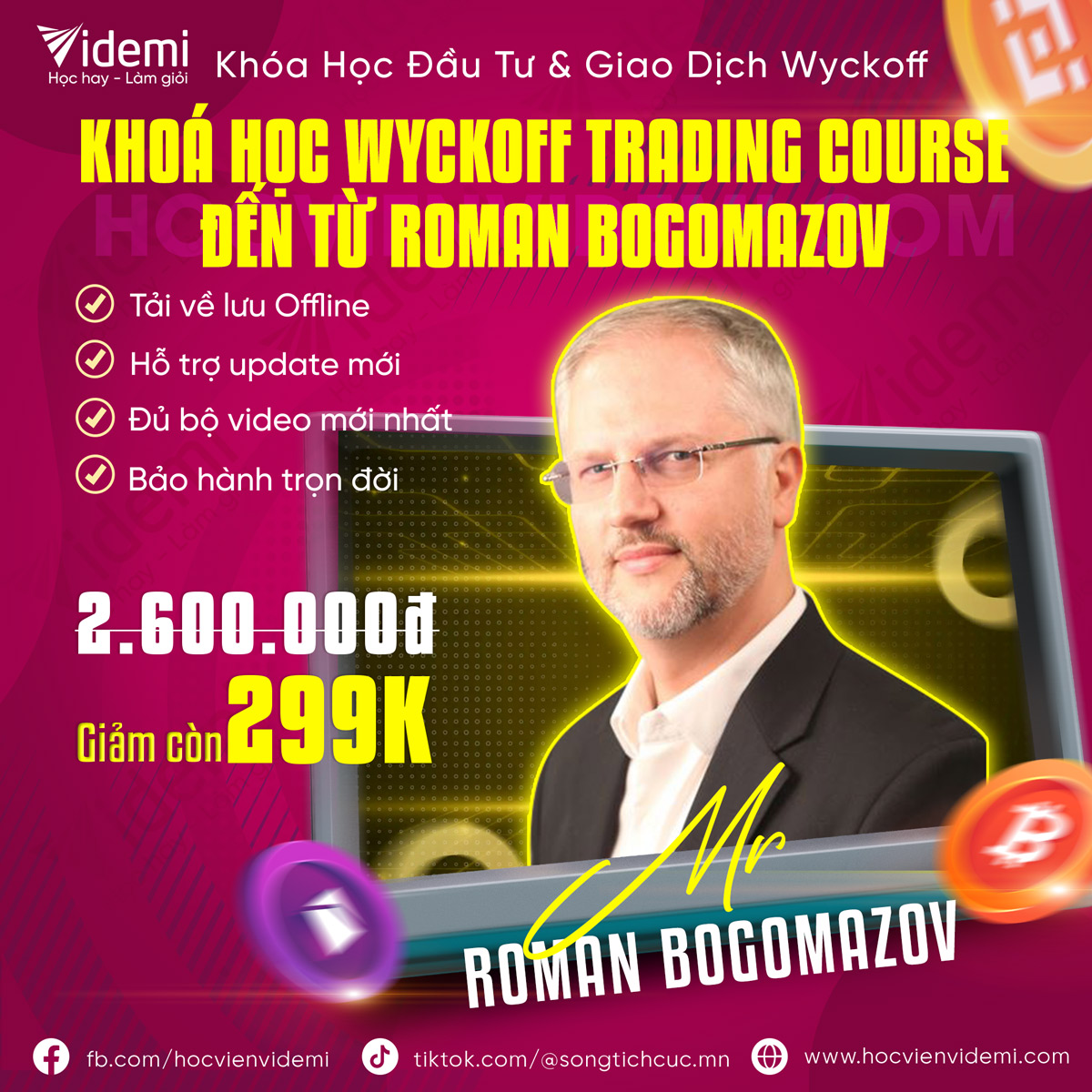 Full Khóa Học Roman Bogomazov, Wyckoff Trading Course (Vietsub)