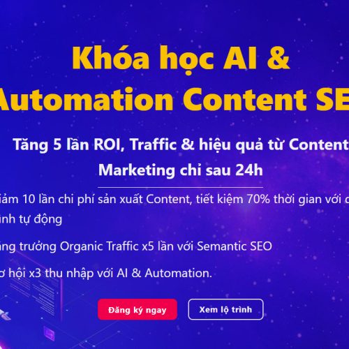 Khóa học AI & Automation Content SEO