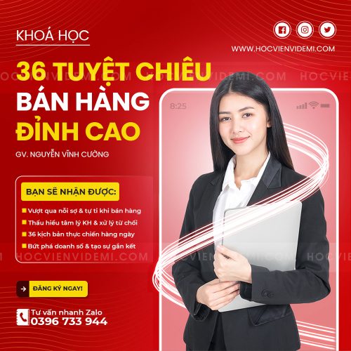 Khoá Học 36 Tuyệt Chiêu Bán Hàng Đỉnh Cao