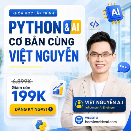 Khóa Học Python & AI Cơ Bản Cùng Việt Nguyễn A.I