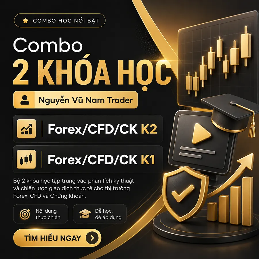 Combo 2 Khóa Học Forex K1 & K2 Nguyễn Vũ Nam Trader