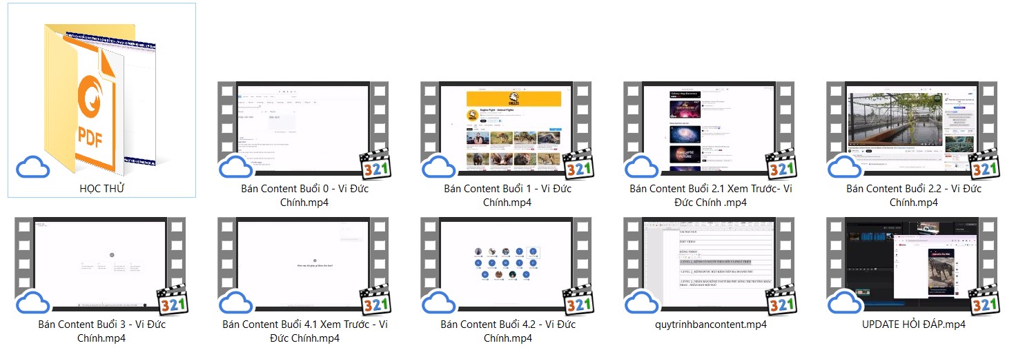 Khóa học Bán Content YouTube View Ngoại – Xào Nấu Content 2025 Vi Đức Gấu