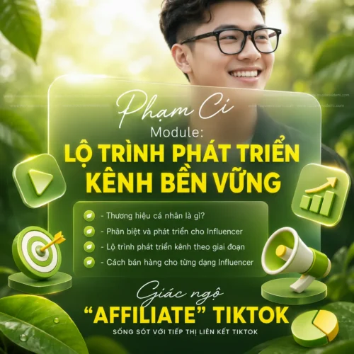Khóa Học 2 “GIÁC NGỘ” Affiliate TikTok Từ Phạm Củ + Chú Cá Review + Lê Xuân Lộc