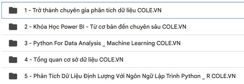 Khoá Học Lộ Trình Trở Thành Data Analyst Chuẩn Quốc Tế Từ Cole.vn