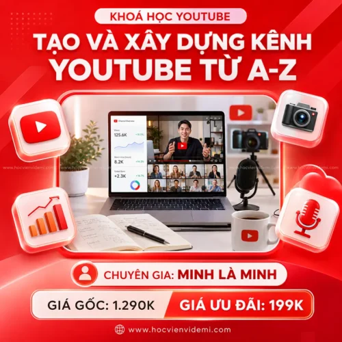 Khoá Học Tạo Và Xây Dựng Kênh YouTube Từ A-Z Cho Người Mới