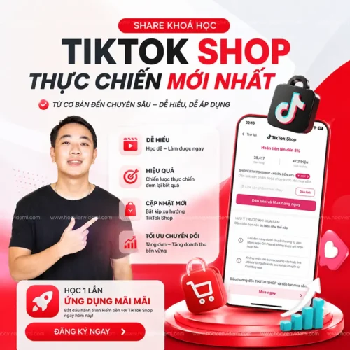Khóa Học TikTok Shop Thực Chiến Mới Nhất Cùng Hoàng Học