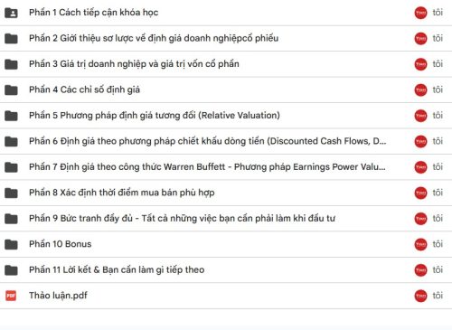 Nội Dung Khóa Học Đầu Tư Giá Trị Value Investing Masterclass Từ GoValue