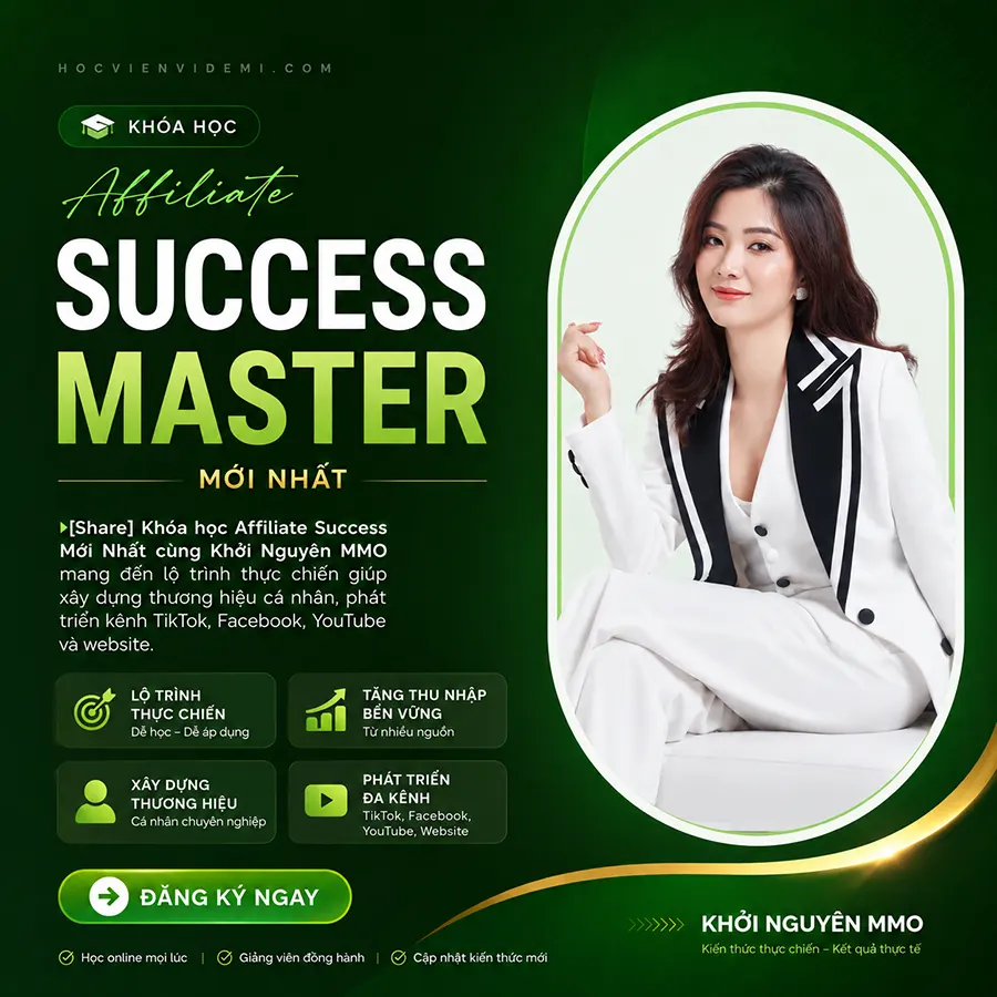 Share Khóa Học Xây Kênh Kiếm Tiền Từ Video AI Từ K. Nguyên MMO