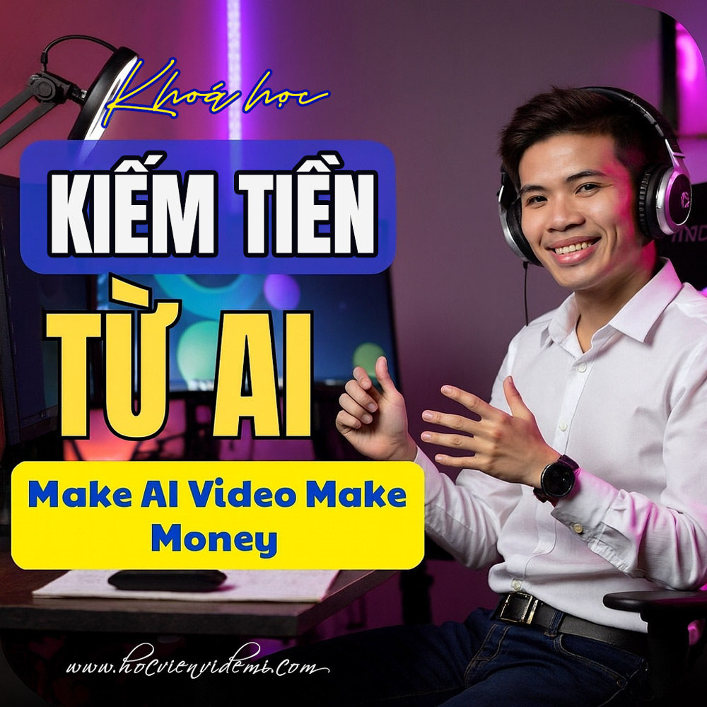 Khoá Học Kiếm Tiền Từ Ai - Make Ai Video Make Money Phúc Anh MRT