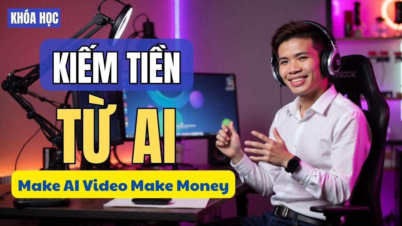 Khoá Học Kiếm Tiền Từ Ai - Make Ai Video Make Money Phúc Anh MRT