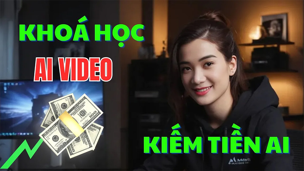 Share Khóa Học Xây Kênh Kiếm Tiền Từ Video AI Từ K. Nguyên MMO