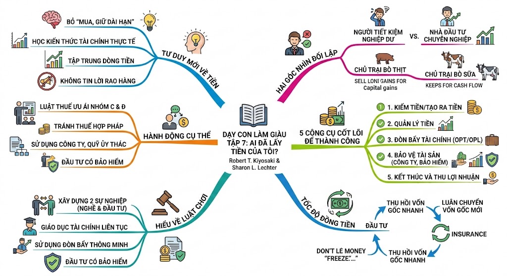 Minh Hoạ Chi Tiết Sách Dạy Con Làm Giàu Tập 7 Ai Đã Lấy Tiền Của Tôi?