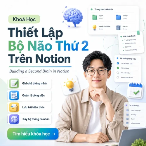 Khoá Học Thiết Lập Bộ Não Thứ 2 Trên Notion - Building a Second Brain in Notion