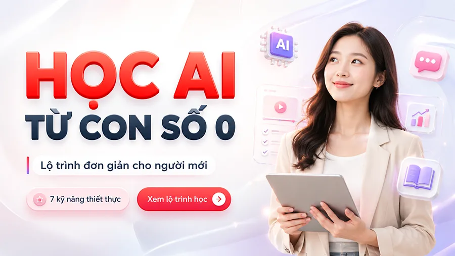 AI dễ học, ai cũng có thể bắt đầu