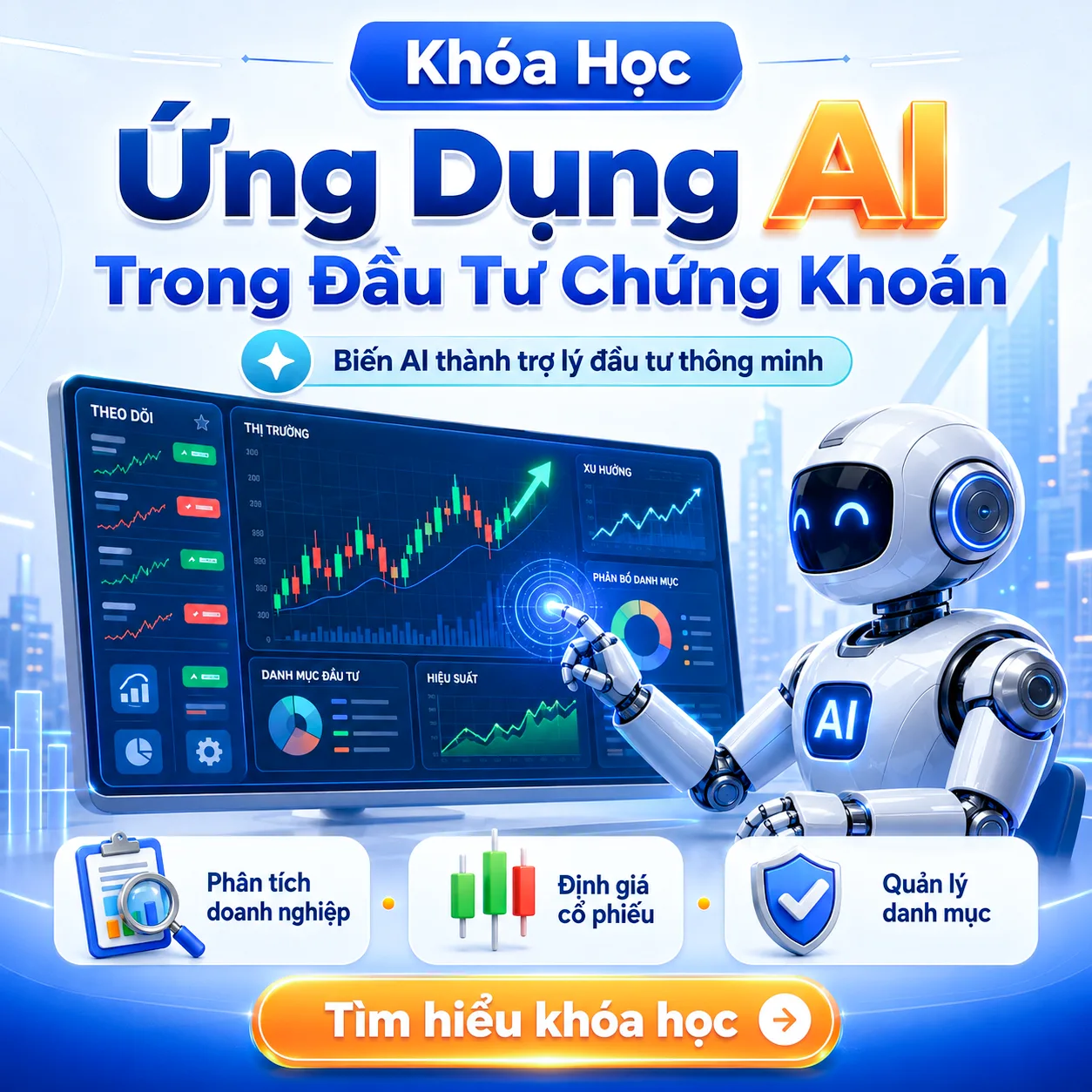 Khoá Học Ứng dụng AI trong Đầu tư Chứng khoán