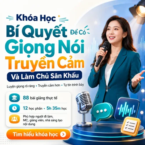 Khóa học Bí Quyết Để Có Giọng Nói Truyền Cảm Và Làm Chủ Sân Khấu
